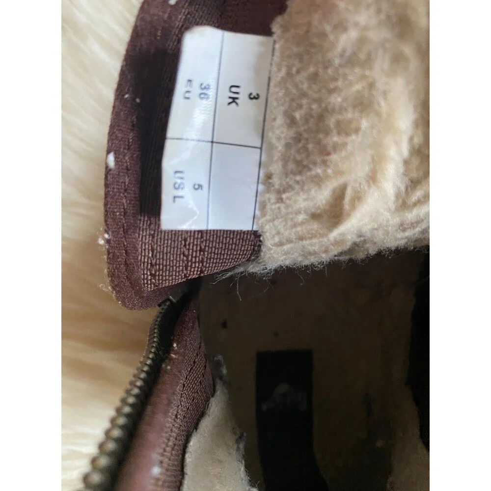 Dr. Martens 2976 Alyson Zip Chelsea Boots Brown Leather Womens Size US 5 EU 36 - Picture 11 of 12